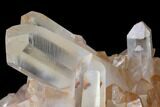 Tangerine Quartz Crystal Cluster - Madagascar #112813-1